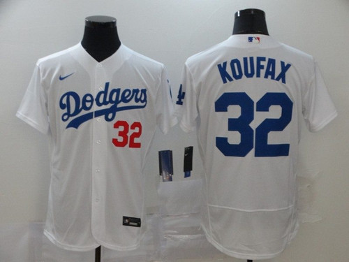 Los Angeles Dodgers Sandy Koufax #32 2020 Mlb White Jersey