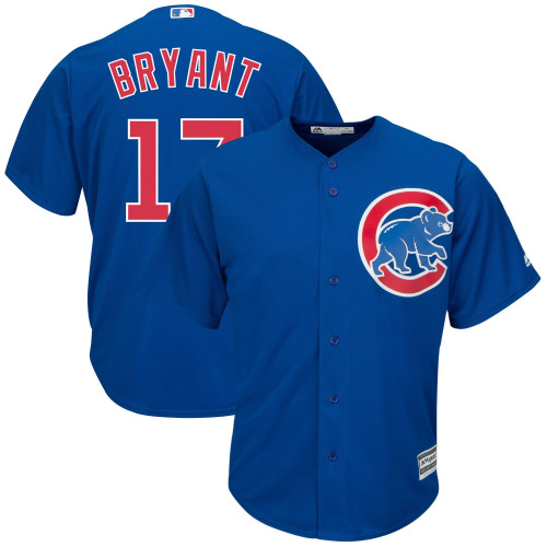 Men'S Majestic Kris Bryant Royal Chicago Cubs Big & Tall Alternate Cool Base Replica Player Jersey