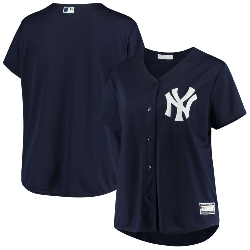 Women'S Navy New York Yankees Plus Size Alternate Replica Team Jersey