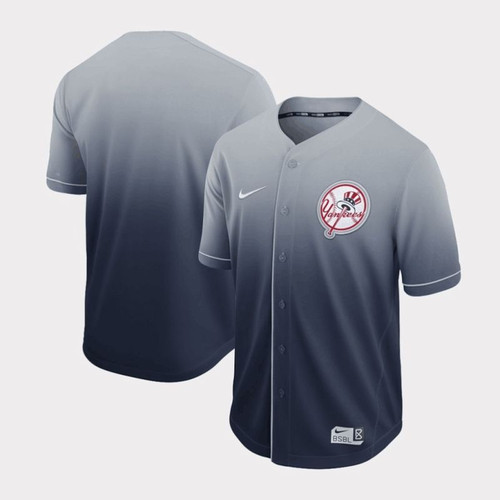 New York Yankees Grey Mlb Drift Edition Personalized Jersey