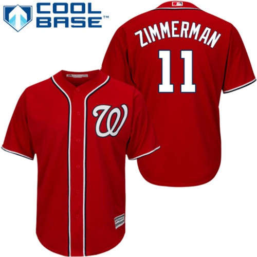 Washington Nationals Ryan Zimmerman #11 Red Jersey