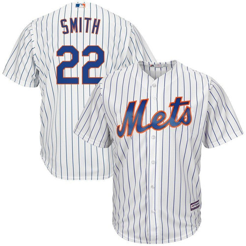 Dominic Smith New York Mets Majestic Cool Base Player Jersey Jersey White 2021