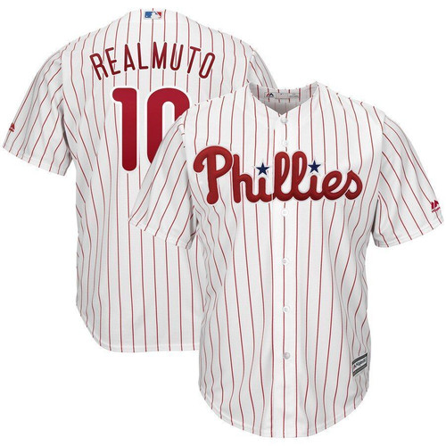 Jt Realmuto Philadelphia Phillies Majestic Home Cool Base Player Jersey Jersey White 2021