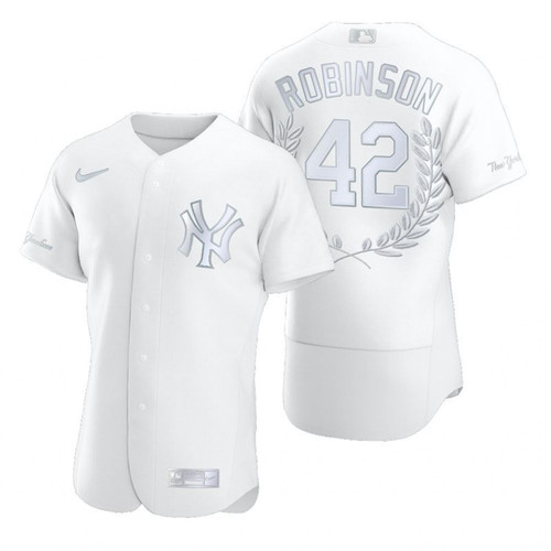New York Yankees Jackie Robinson 42 2021 Mlb White Jersey Jersey