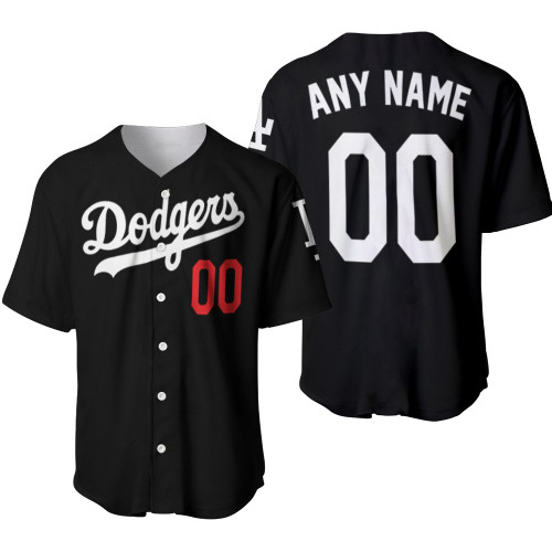 Personalized Los Angeles Dodgers Any Name 00 Mlb 2020 Team Black Jersey Inspired Style Baseball Jersey
