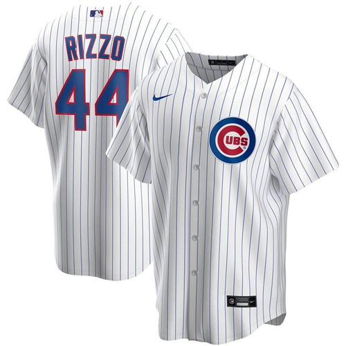 Chicago Cubs Anthony Rizzo #44 2020 Mlb White Jersey