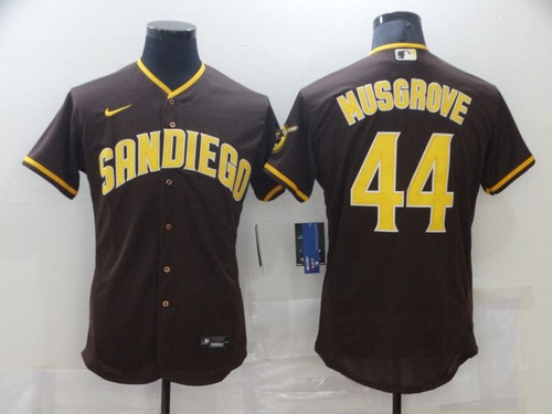 San Diego Padres Joe Musgrove #44 Mlb Brown Classic Jersey