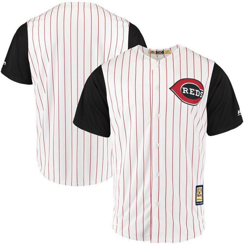 Cincinnati Reds Majestic 1999 Throwback Cool Base Jersey White/Red 2021