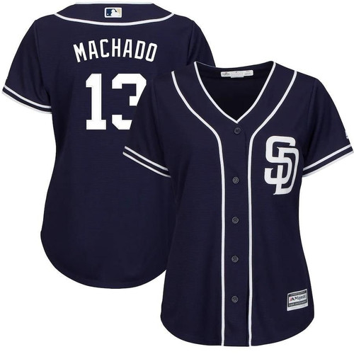 Manny Machado San Diego Padres Majestic Wocool Base Player Navy 3D Jersey