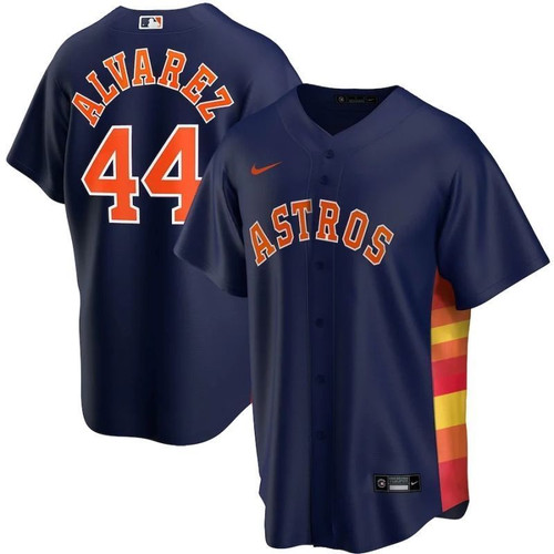 Houston Astros Yordan Alvarez 44 2021 Mlb Navy Blue Jersey Jersey