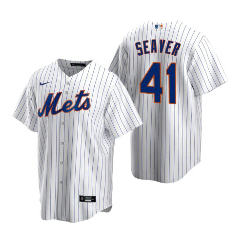 Mens New York Mets #41 Tom Seaver 2020 Home White Jersey Gift For Mets Fans