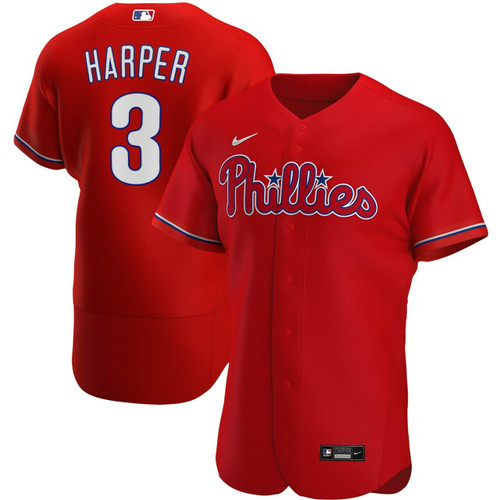 Men'S Philadelphia Phillies Bryce Harper Red Alternate Player Baseball Jersey Mlb Baseball Jersey1148