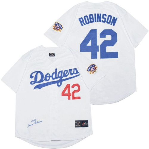 Los Angeles Dodgers Jackie Robinson #42 2020 Mlb White Jersey