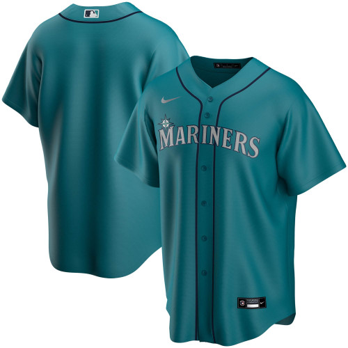 Men'S Nike Replica Aqua Seattle Mariners Alternate Replica Team Jersey