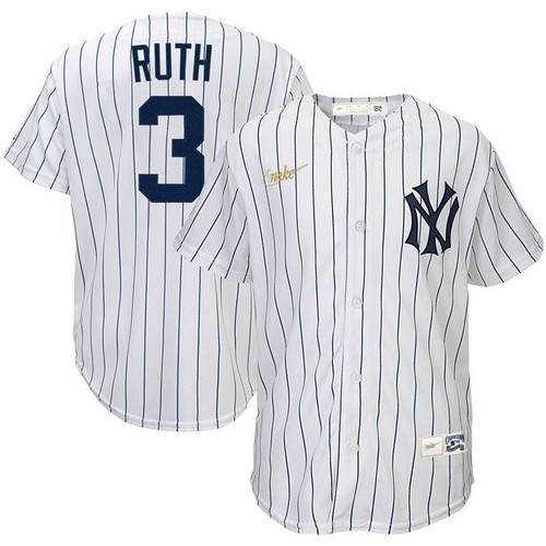 New York Yankees Babe Ruth 3 2021 Mlb White Jersey Jersey