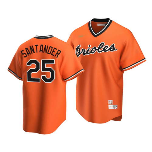Men'S Baltimore Orioles Anthony Santander #25 Cooperstown Collection Orange Alternate Jersey