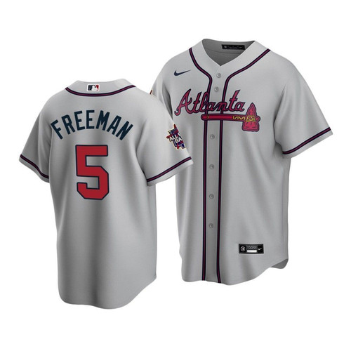Atlanta Braves Freddie Freeman #5 2021 Mlb All-Star Game Patch Jersey Gray
