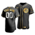 Men'S Chicago Cubs Custom #00 Golden Edition Black  Jersey