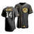 Men'S Chicago Cubs Ernie Banks #14 Golden Edition Black  Jersey