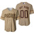 Personalized San Diego Padres 00 Anyname Mlb 2020 Light Brown Stripe Jersey Inspired Style Gift For San Diego Padres Fans Baseball Jersey - MLB
