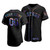 Men'S Houston Astros Custom #00 Iridescent Logo Holographic Limited  Jersey Black