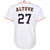 Nike Replica Jose Altuve White Houston Astros Home 2020 Replica Player Jersey