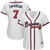 Dansby Swanson Atlanta Braves Majestic Womens 2021 Postseason Official Cool Base Player Jersey Jersey White