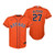 Houston Astros #27 Jose Altuve 2020 Orange Jersey Gift For Astros Fans