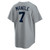Mickey Mantle New York Yankees Nike Replica Replica Replica Road Cooperstown Collection Player Jersey - Gray