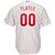 Philadelphia Phillies Majestic Home Cool Base Custom Jersey Jersey White/Scarlet 2021