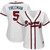Freddie Freeman Atlanta Braves Majestic Womens Cool Base Player Jersey Jersey White 2021