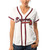 Freddie Freeman Atlanta Braves Majestic Womens Cool Base Player Jersey Jersey White 2021