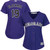 Charlie Blackmon Colorado Rockies Majestic Womens Cool Base Player Jersey Purple 2019