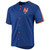 Men'S Stitches Royal New York Mets Logo Button-Up Jersey