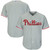 Men'S Majestic Gray Philadelphia Phillies Away Official Cool Base Jersey