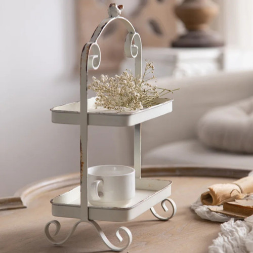 Rustic Vintage Two-Tier Display Stand Rustic Vintage Two-Tier Display Stand