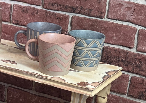 Rustic Nordic Ceramic Clay Mug – 12oz