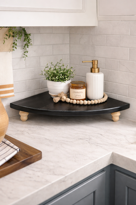 risers decorative stand for kitchen and living room decor