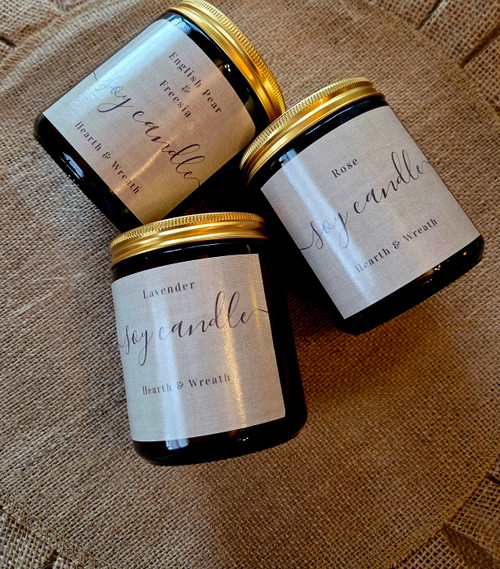 Amber Glow Soy Candle