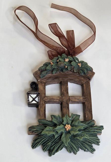 Rustic Window Christmas Ornament
