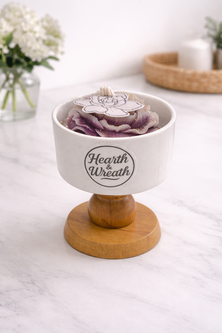 rose blossom candle floral scented for home decor