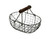Rustic Wire Basket with Wooden Handle