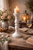 White Wooden Candle Pillar Stand