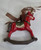 red rocking horse christmas ornament for holiday and seasonal decor