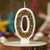 gold beaded number candles 0–9 for kids birthday and home decor
