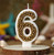 gold beaded number candles 0–9 for kids birthday and home decor