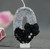 glitter number candle 0–9 black bow design for kids and home decor