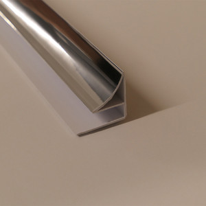 Coving PVC Wall Panel Trim Silver Coving PVC Wall Panel Trim Silver