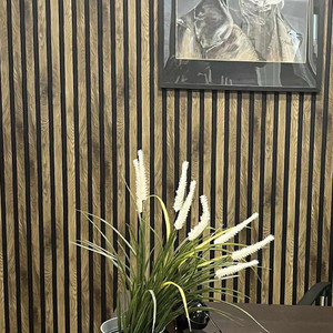 Premium Waterproof French Oak 3D Large Slat Wall Panel (300mm x 12mm x 2600mm) Room Set Premium Waterproof French Oak 3D Large Slat Wall Panel (300mm x 12mm x 2600mm) Room Set