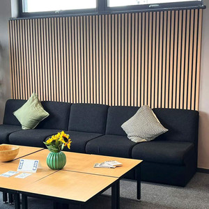 Premium Waterproof Light Ash 3D Large Slat Wall Panel (300mm x 12mm x 2600mm) Room Set Premium Waterproof Light Ash 3D Large Slat Wall Panel (300mm x 12mm x 2600mm) Room Set